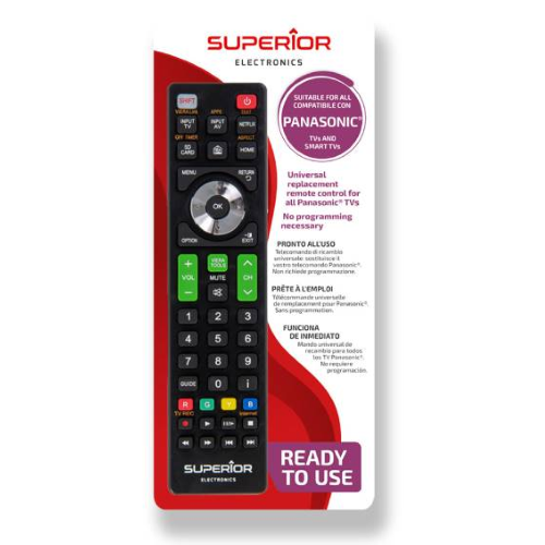 SUPERIOR TELECOMANDO UNIVERSALE PANASONIC FUNZIONI SMART TV SH