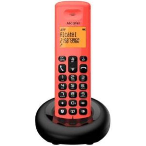 TELEFONO CORDLESS ALCATEL E160 RED