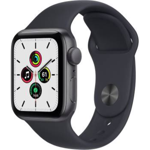 APPLE WATCH SE 40MM SPACE GREY ALUMINIUM CASE/MIDNIGHT SPORT BAND ITALIA