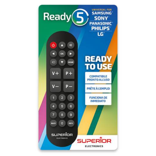 SUPERIOR TELECOMANDO READY 4 UNIVERSALE (SAMSUNG,LG,PANASONIC,SONY)