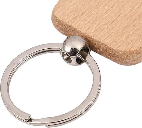 Portachiavi Legno Quadrato Personalizzabile - Incisione