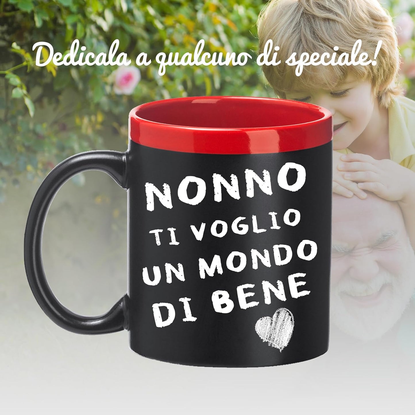 Tazza Lavagna Personalizzabile con Gessetto - Regalo Originale