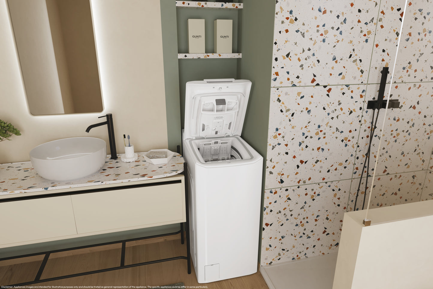 Candy TCA063D3-S lavatrice Caricamento dall'alto 6 kg 1000 Giri/min Bianco