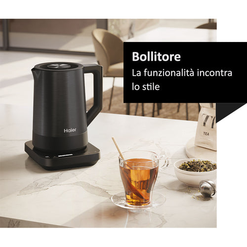 Bollitore Elettrico Haier Serie 5 Nero HKE5A 011 - Rapido