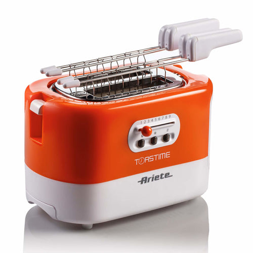Tostapane Ariete 159 Toastime 700W Bianco Arancio - 9 Livelli