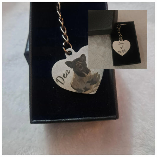 Portachiavi Cuore Personalizzabile - Accessorio Romantico Unico